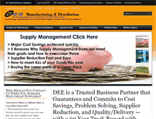 Tablet Screenshot of dee-inc.com